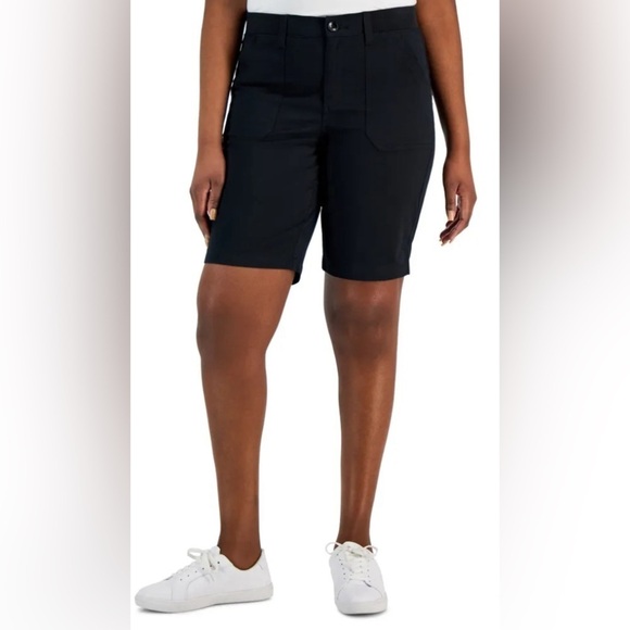 Karen Scott Mid Rise  Shorts size 14P - Picture 1 of 7